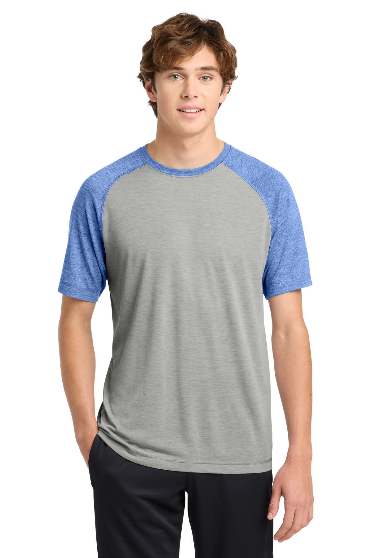 Sport-Tek PosiCharge Tri-Blend Wicking Raglan Tee. ST400 39