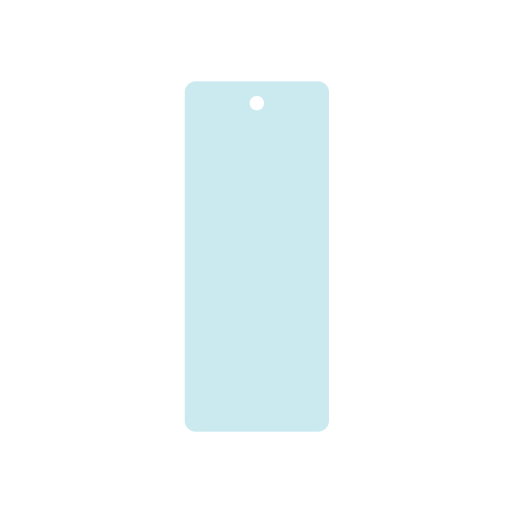 Promo Tag Card Stock 12 pt 01 - 15 sq in White (Stock Shape #) Digital Print 7