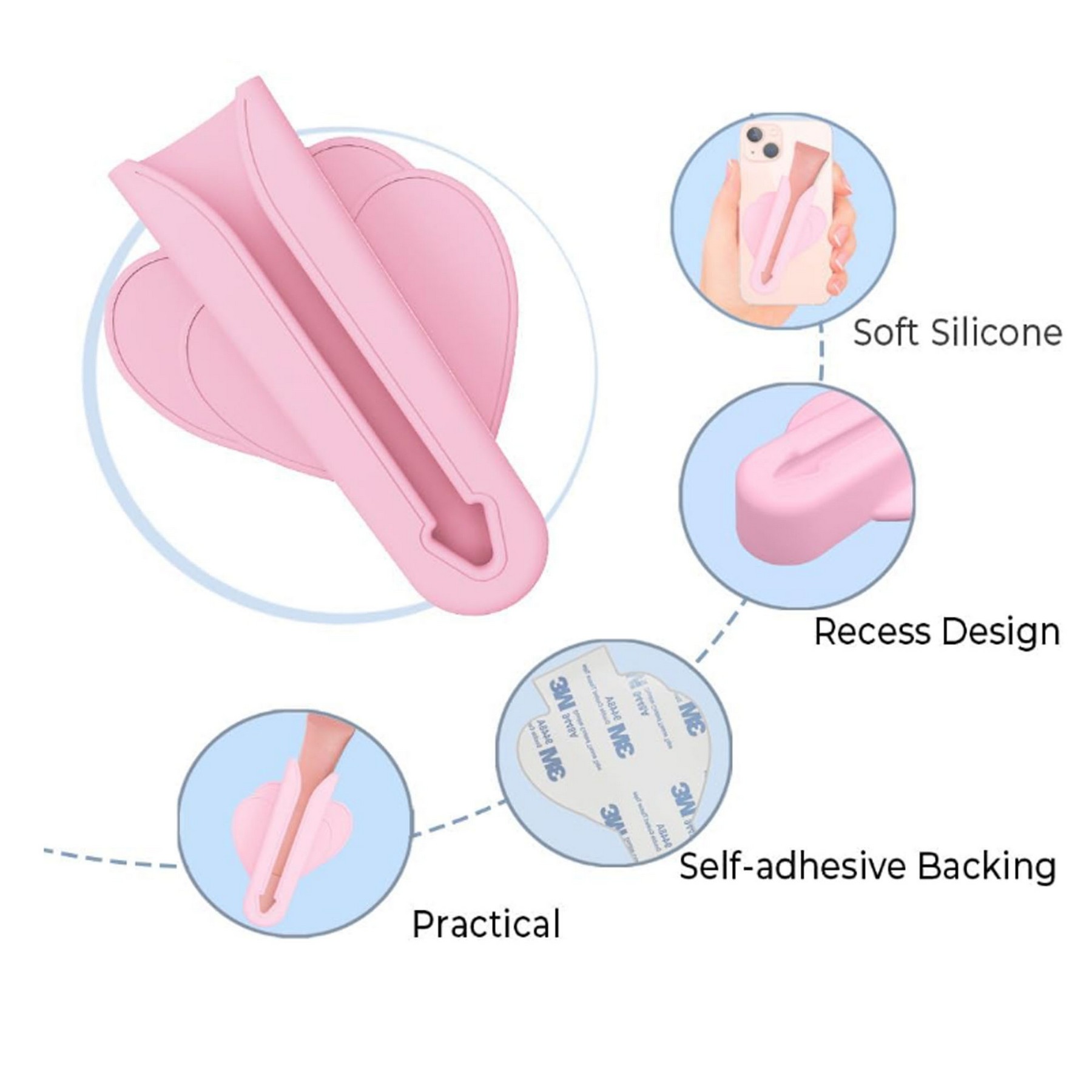 Silicone Lip Gloss Phone Case Stand 3