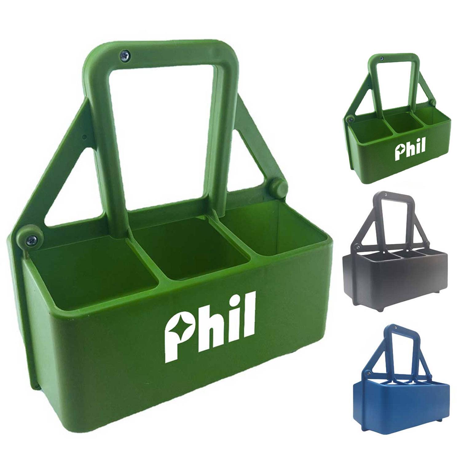 Custom Color 6-Pack Sports Bottle Carrier Plastic Basket 2