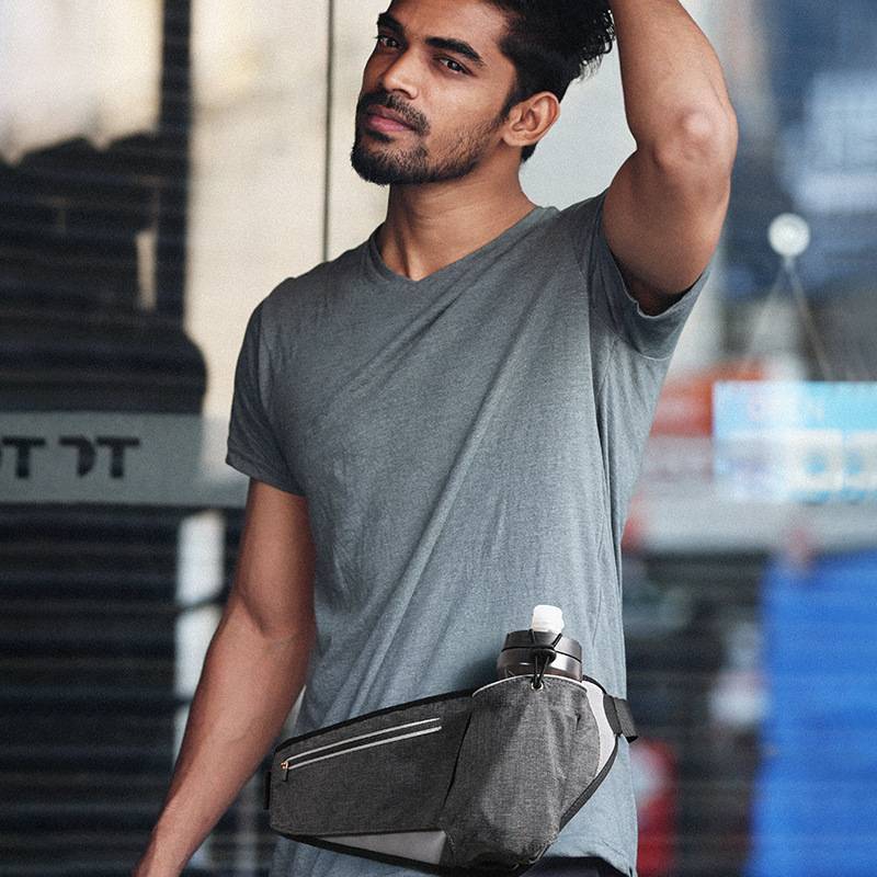 Oxford Hiking Waist Bag with Bottle Holder 5