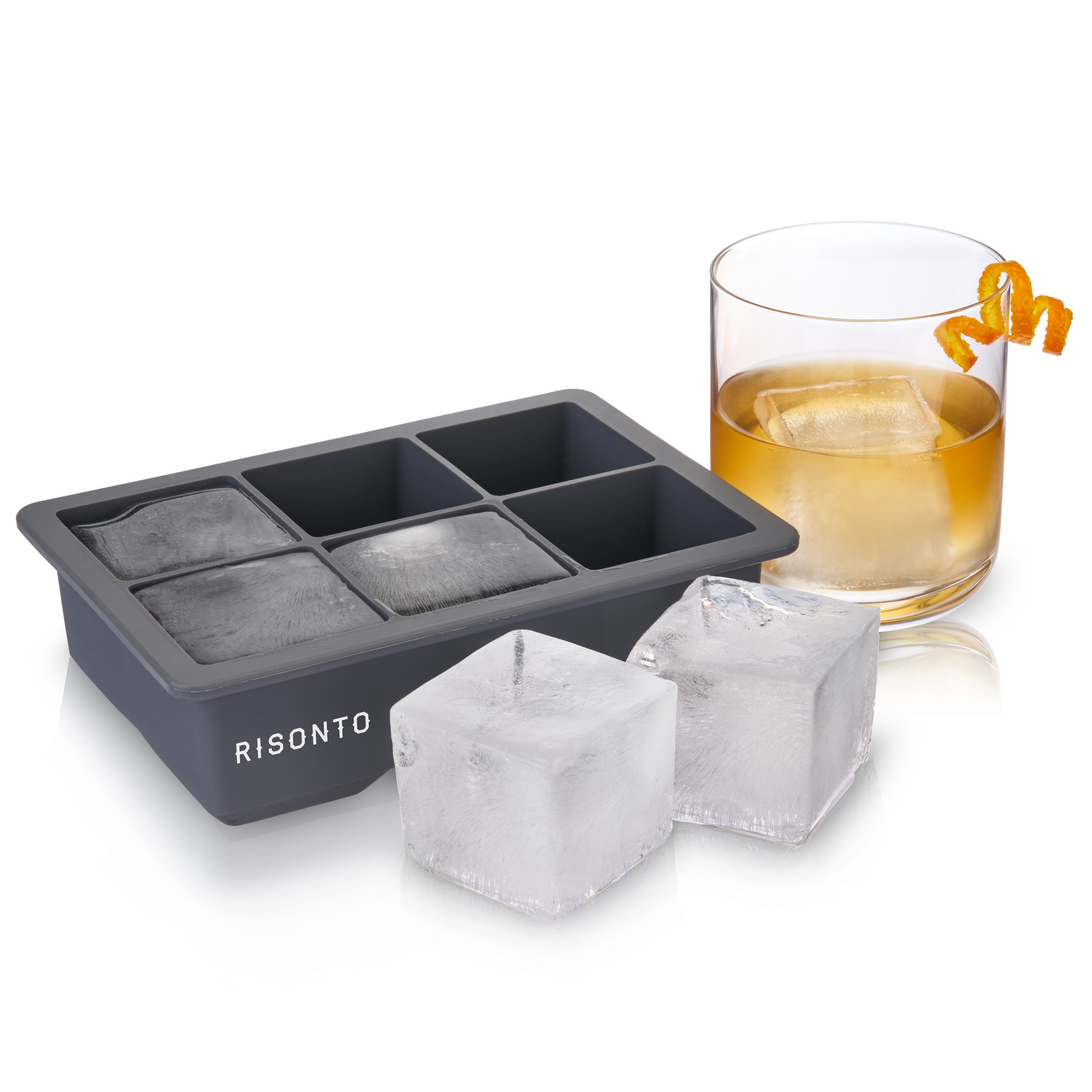 Viski® Whiskey Ice Cube Tray with Lid 6