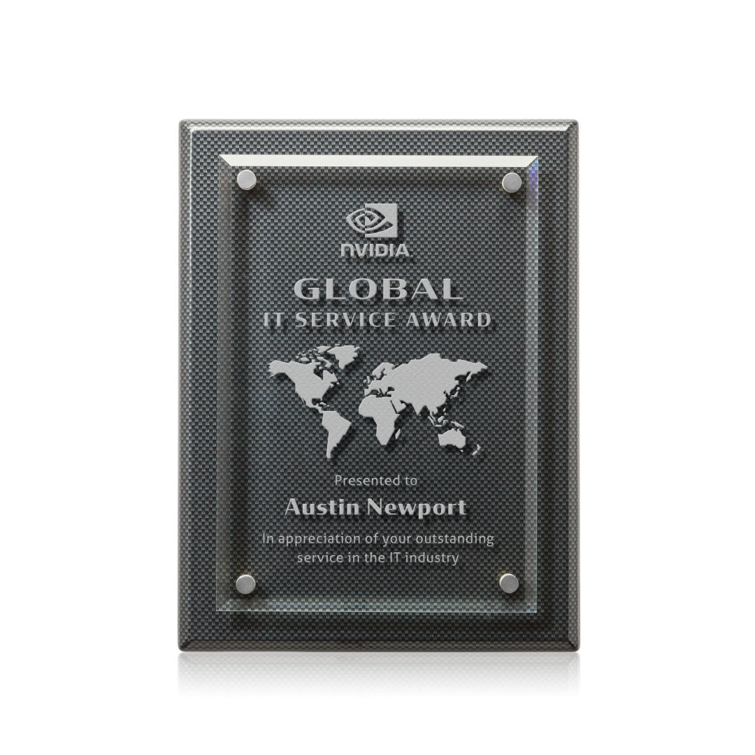 Caledon Plaque - Carbon Fibre/Silver 6