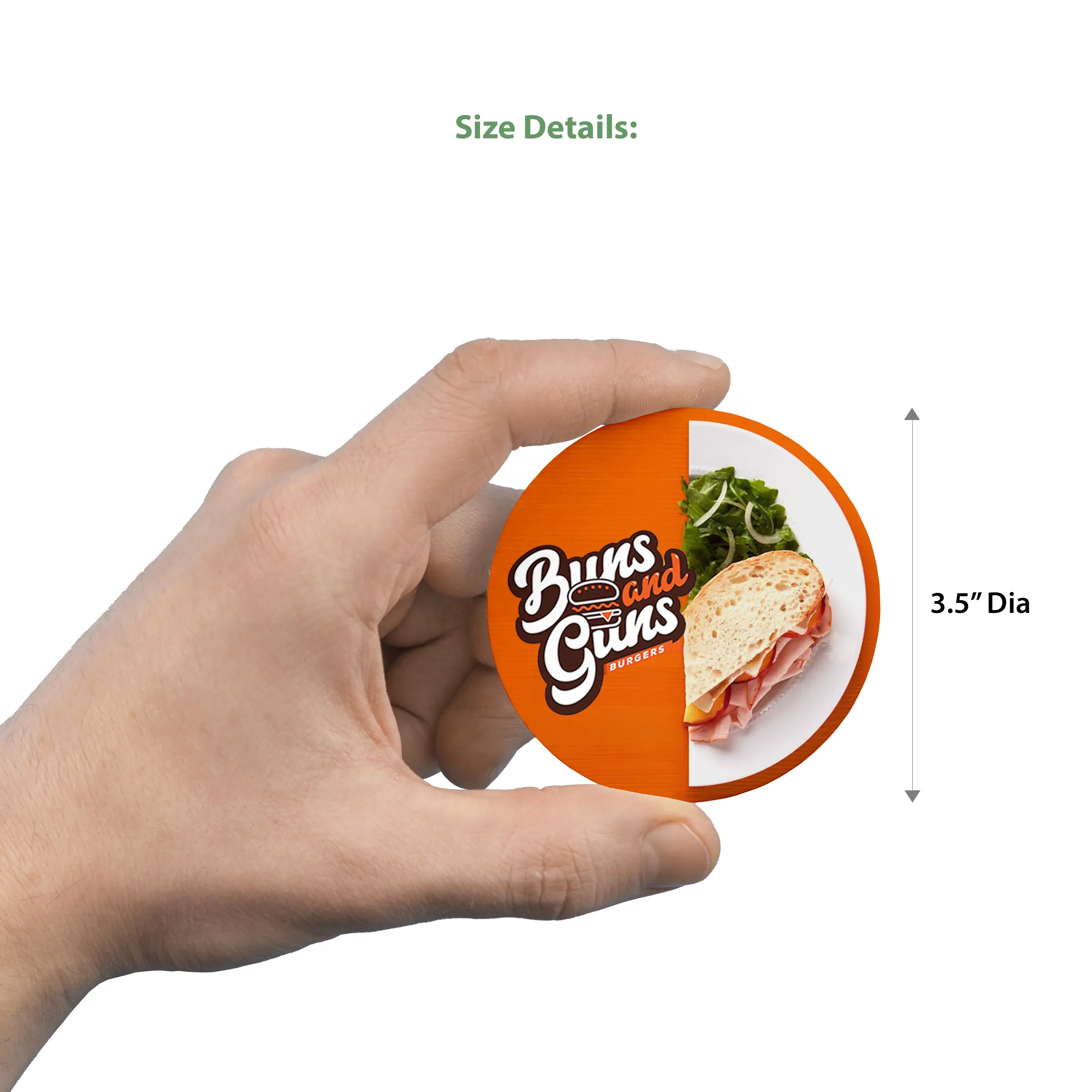 3.5" Circular Pulpboard Coaster - Full color print 7