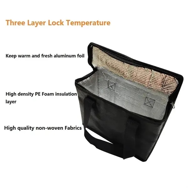 Insulated Food Delivery Bag - Heat Resistant Thermal Carrier 6