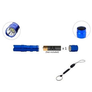 Lightweight Portable LED Flashlight With Aluminum Case 4