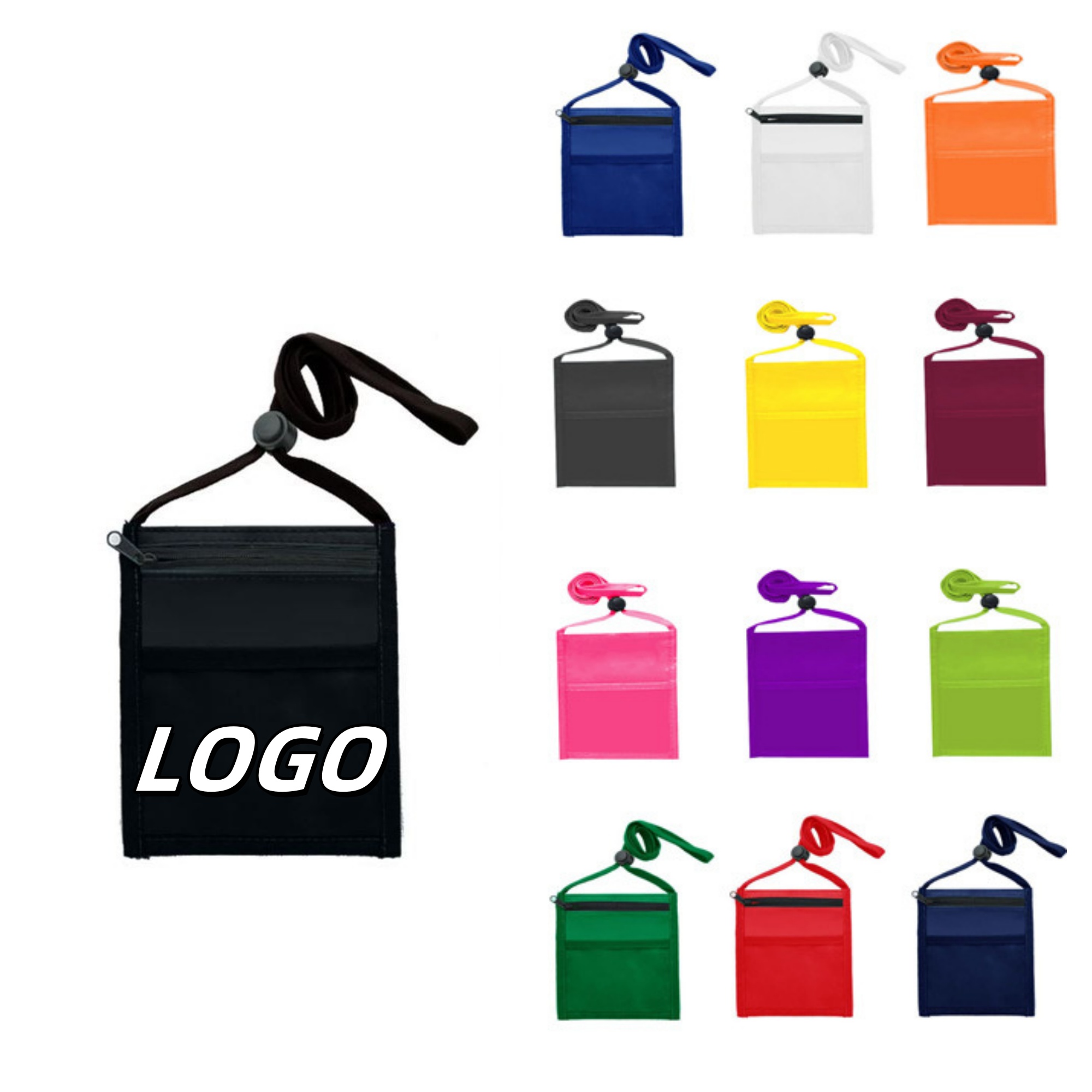 Large Sponsor's Choice Neck Wallet w/ Printable Lanyard 1