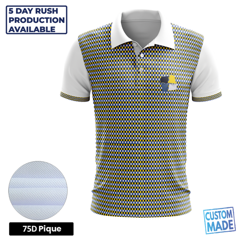 Unisex & Kids' Sublimation Pique Polo - Economy 3