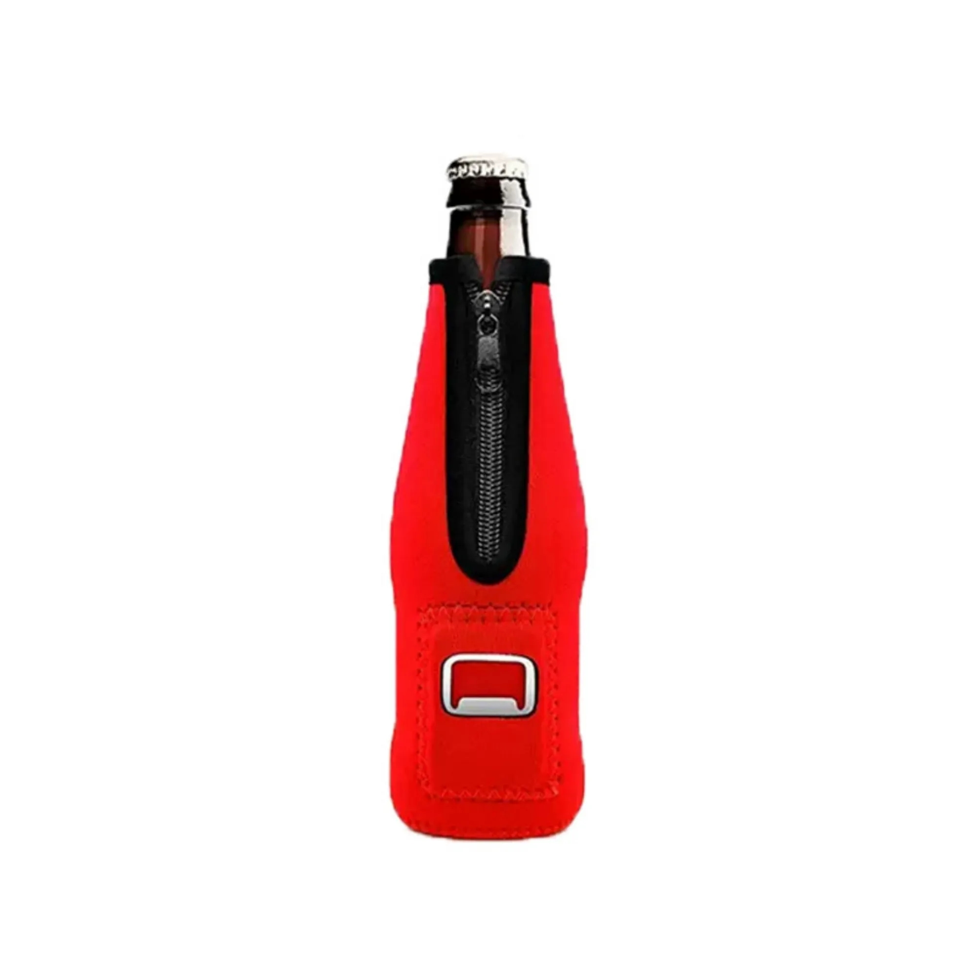 Neoprene Beer Bottle Sleeve With Opener 6