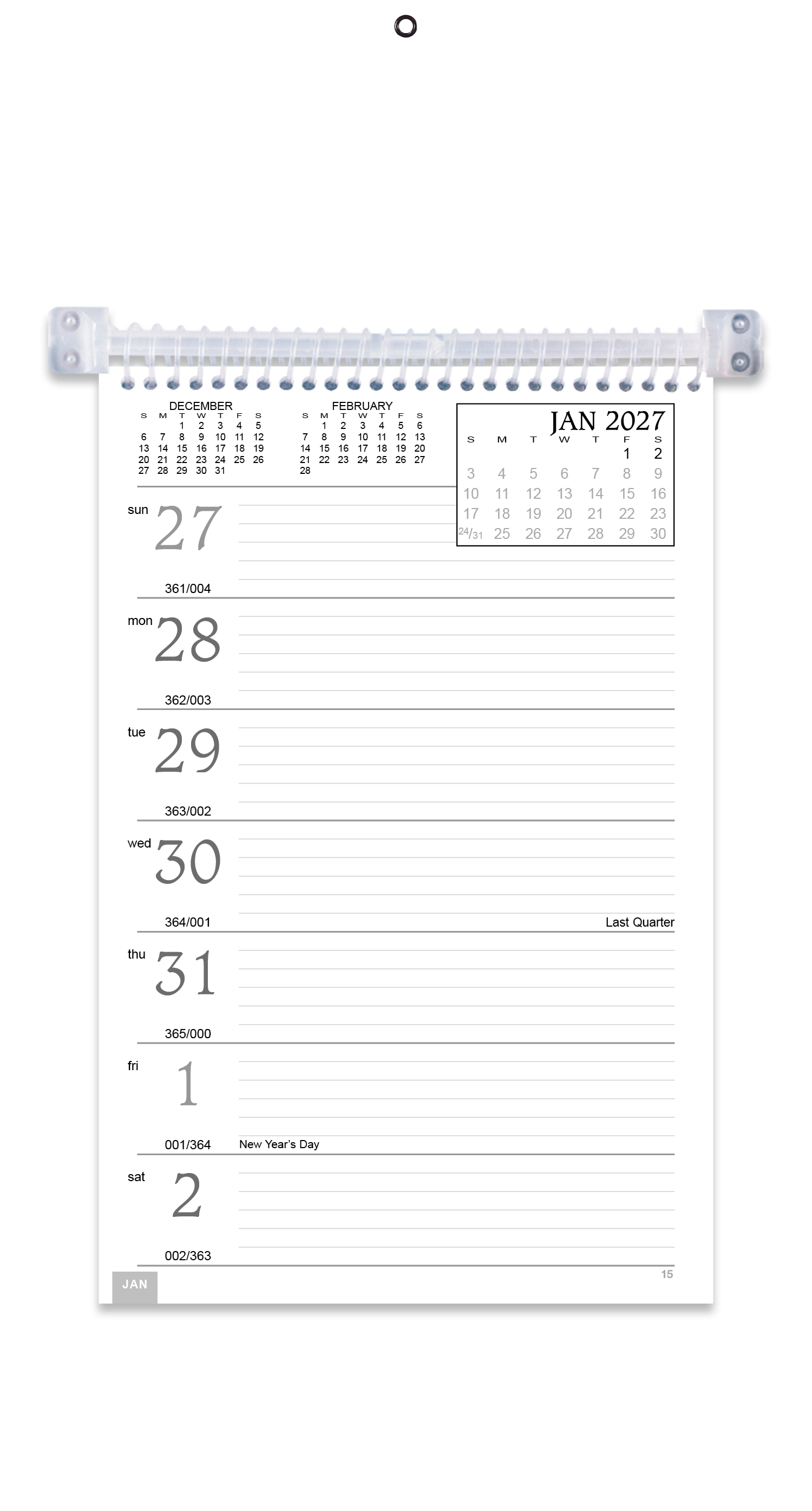 Triumph® Calendars Weekly Memo Calendar 80