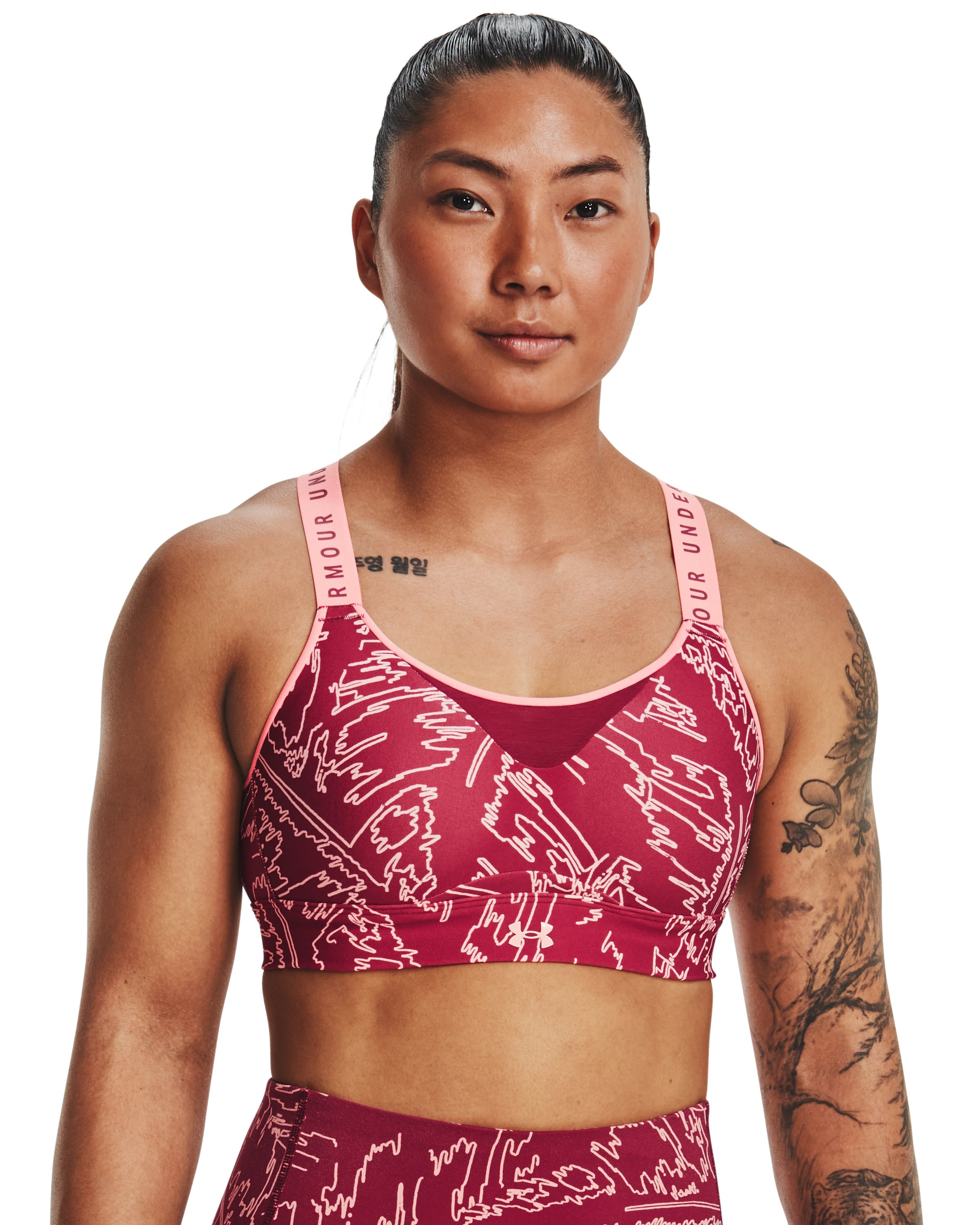 UA Infinity High Printed Women's Sports Bra 8