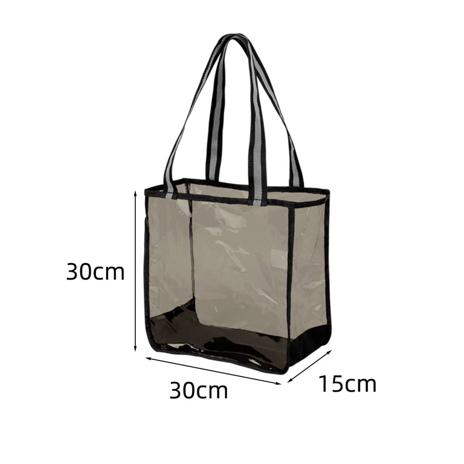 Trendy Large PVC Clear Shoulder Tote Bag for Daily Use 7