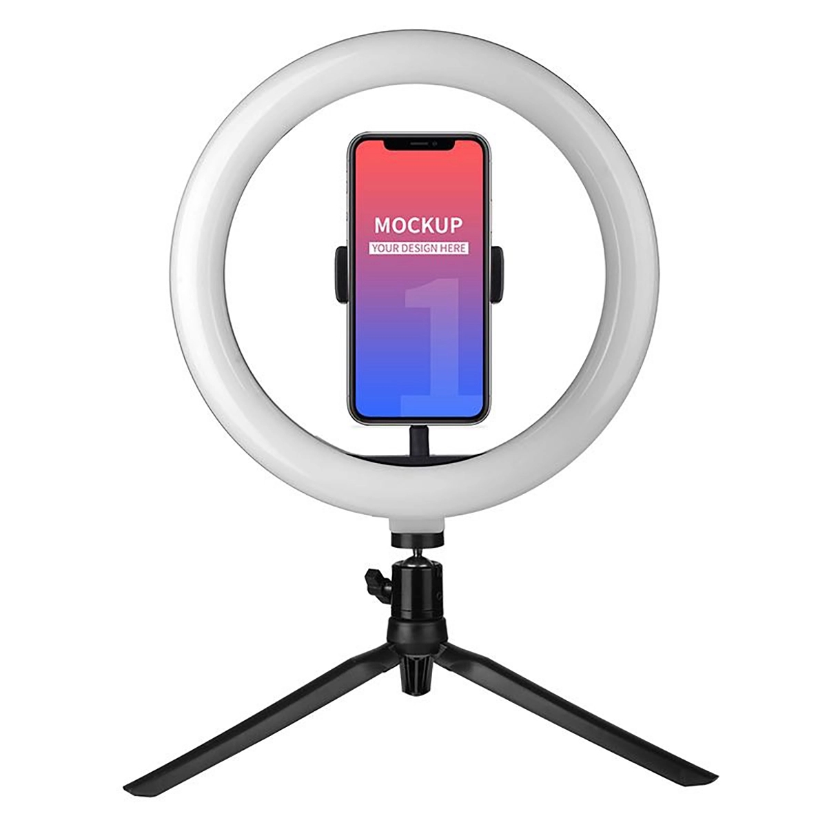 10"LED Ring Light With Tripod Stand Phone Holder 2