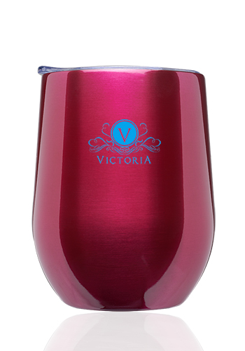 11 oz Largo Stemless Wine Glass with Lid 42