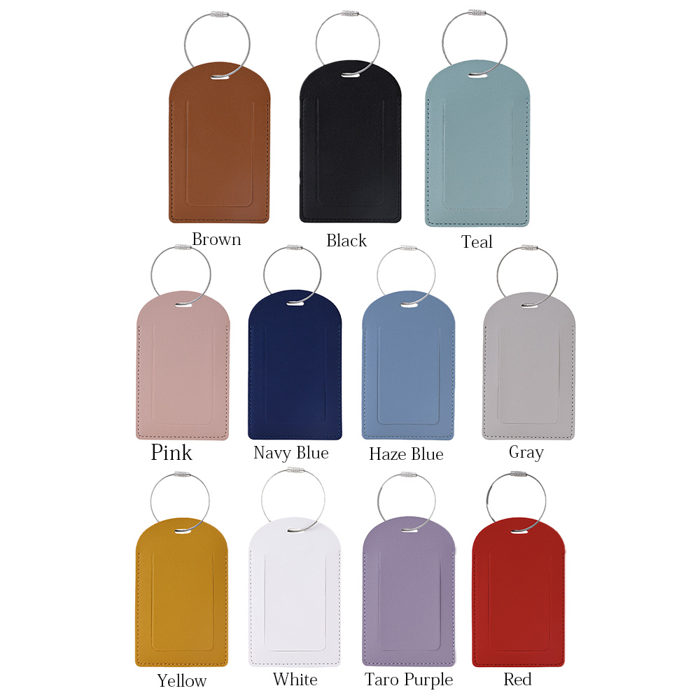 Vegan Leather Luggage Tag With Custom Logo 7