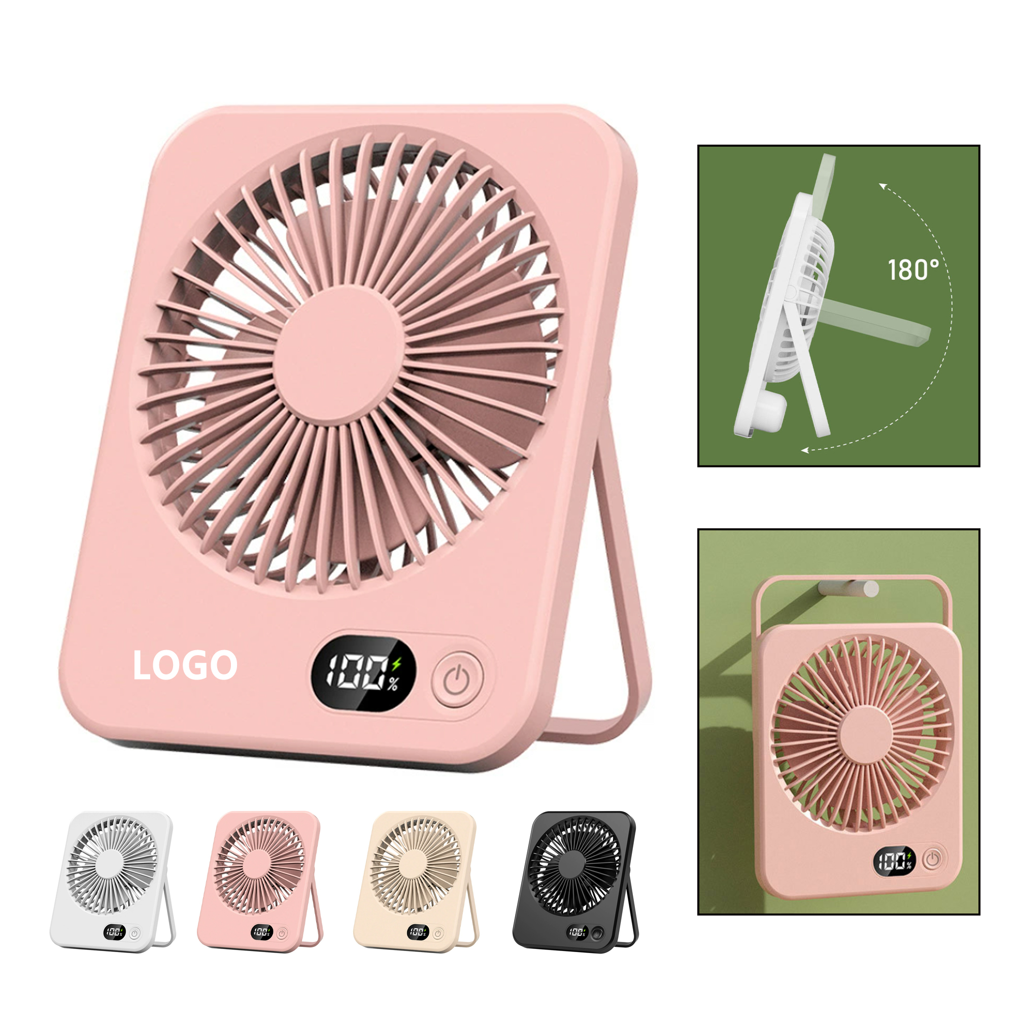 LED Digital Display Desktop Fan 2