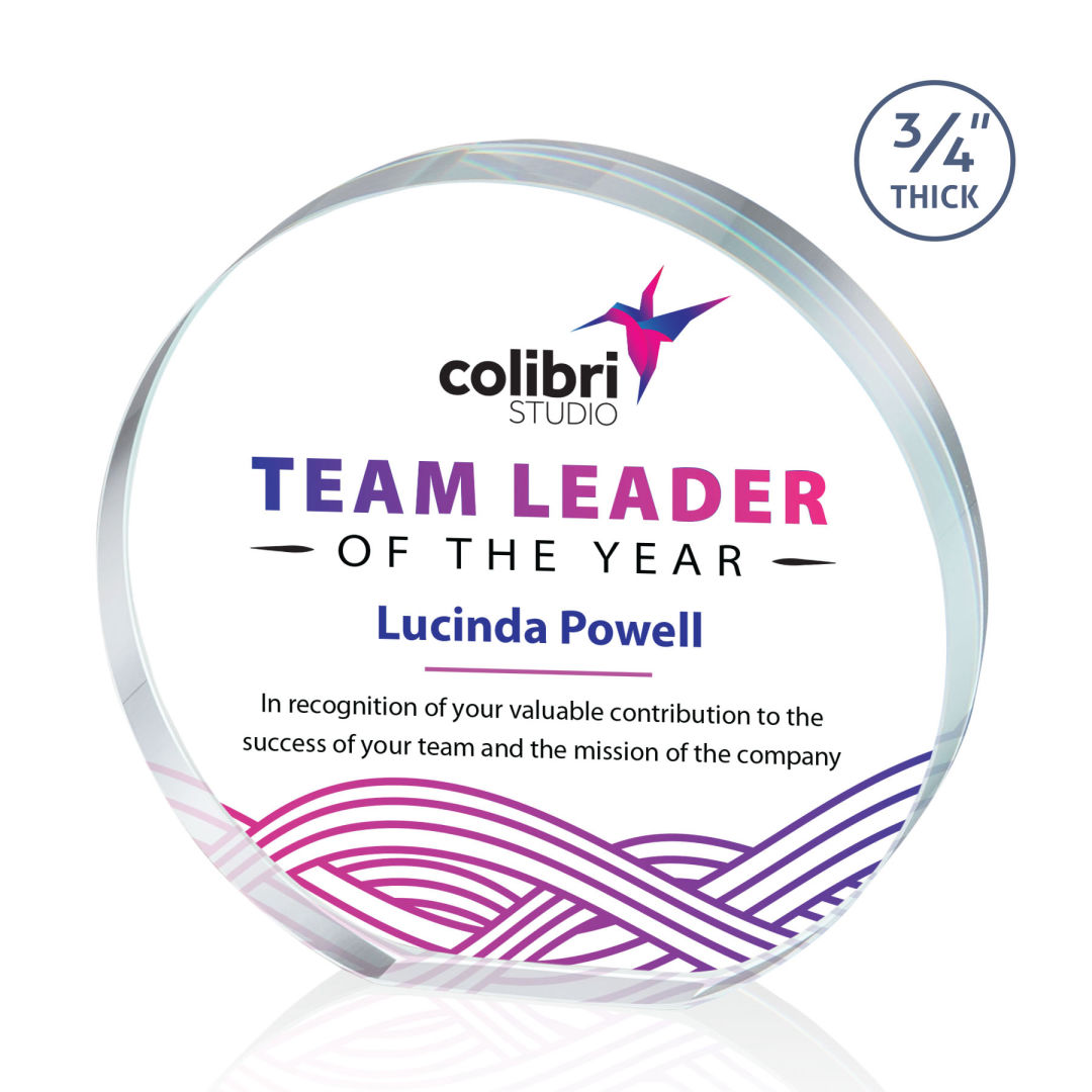 Gainsborough Circle VividPrint™ Award - Clear 5