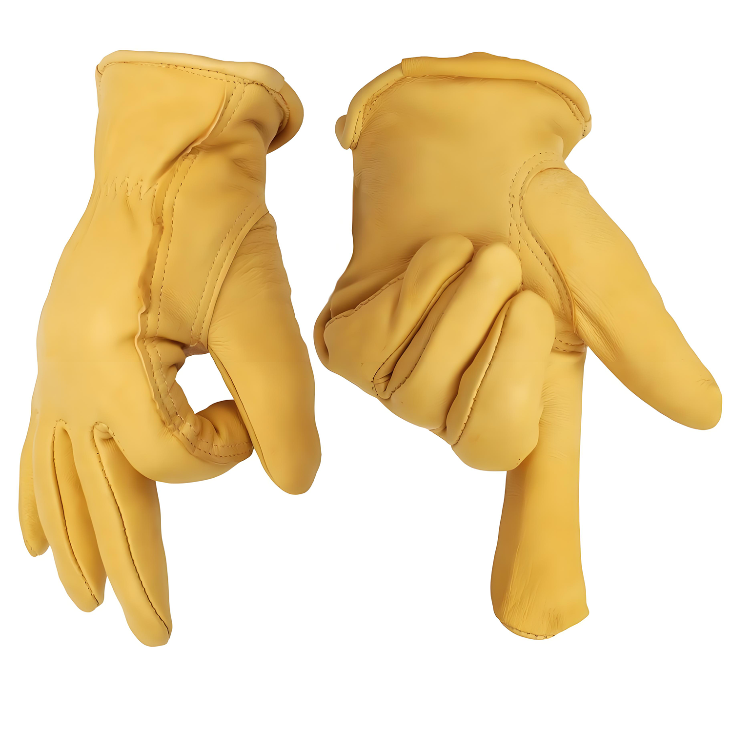 Retro Sheepskin Insulated Cotton Men's Cold-Proof Gloves 6