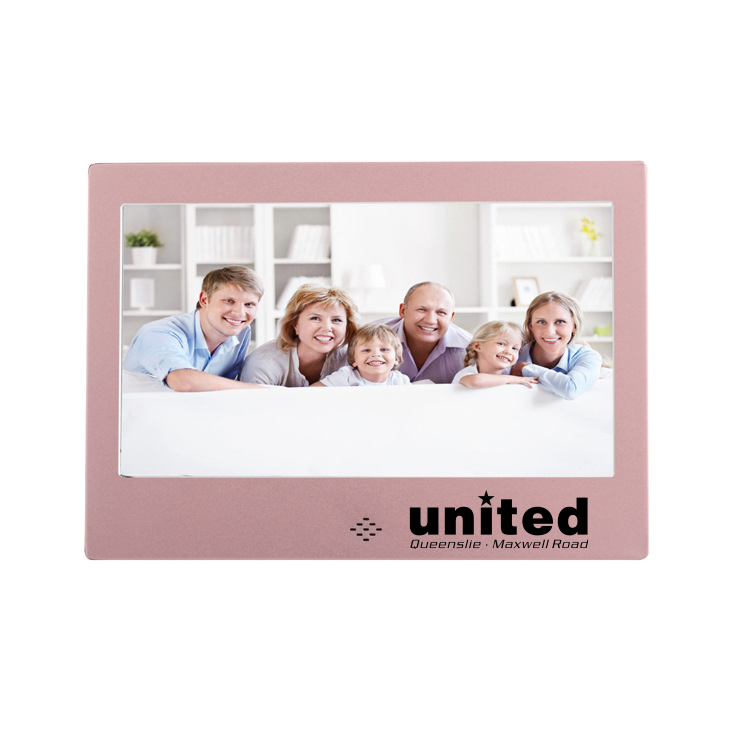7" LCD Digital Photo Frame W/Brushed Metal Finish 14