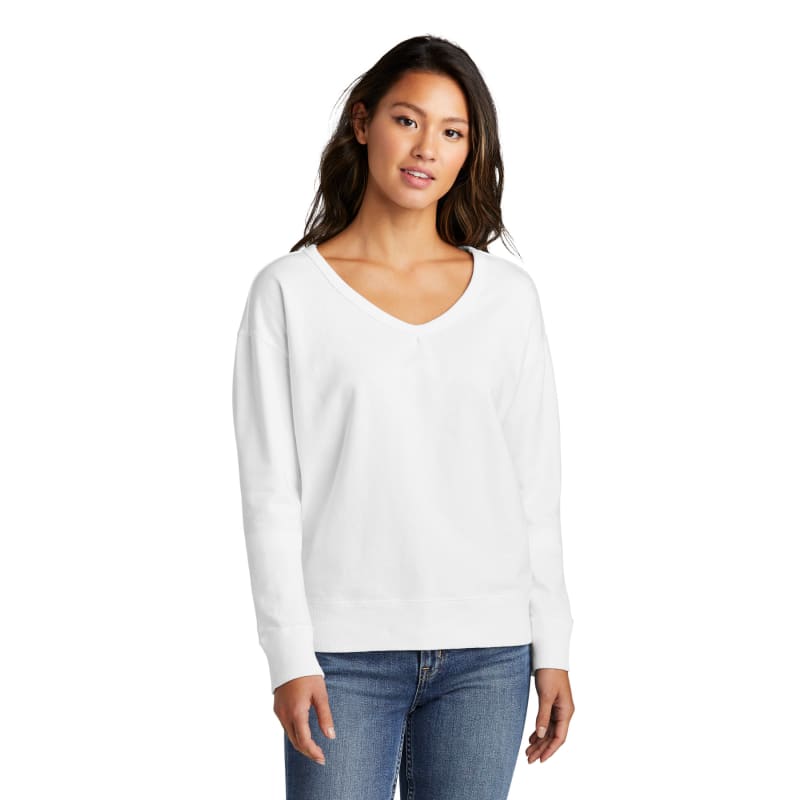 Port & Company Women's Beach Wash Garment-Dyed V-Neck Sweatshirt, custom hoodie or sweatshirt with logo imprint 9