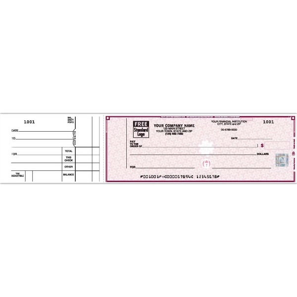 High security 3-on-a-page counter signature checks 2