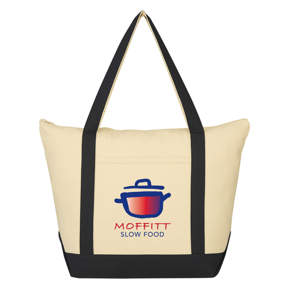 Folksy 12 Oz. Cotton Tote Bag 10
