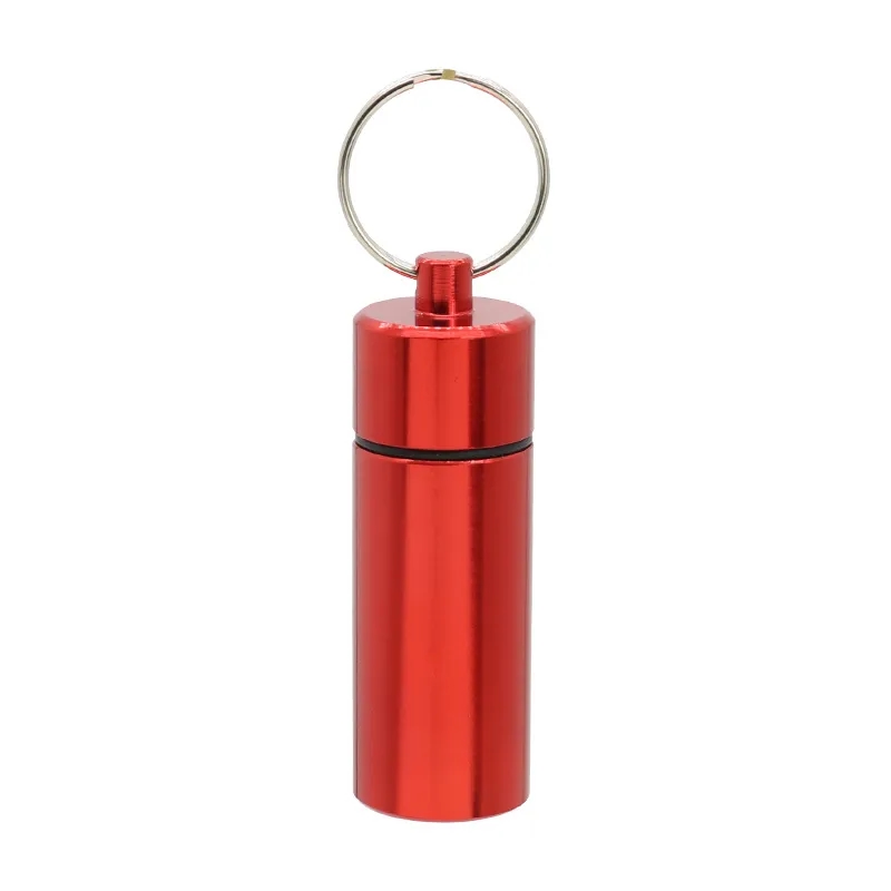Large Aluminum Pill Tube Key Chain 4