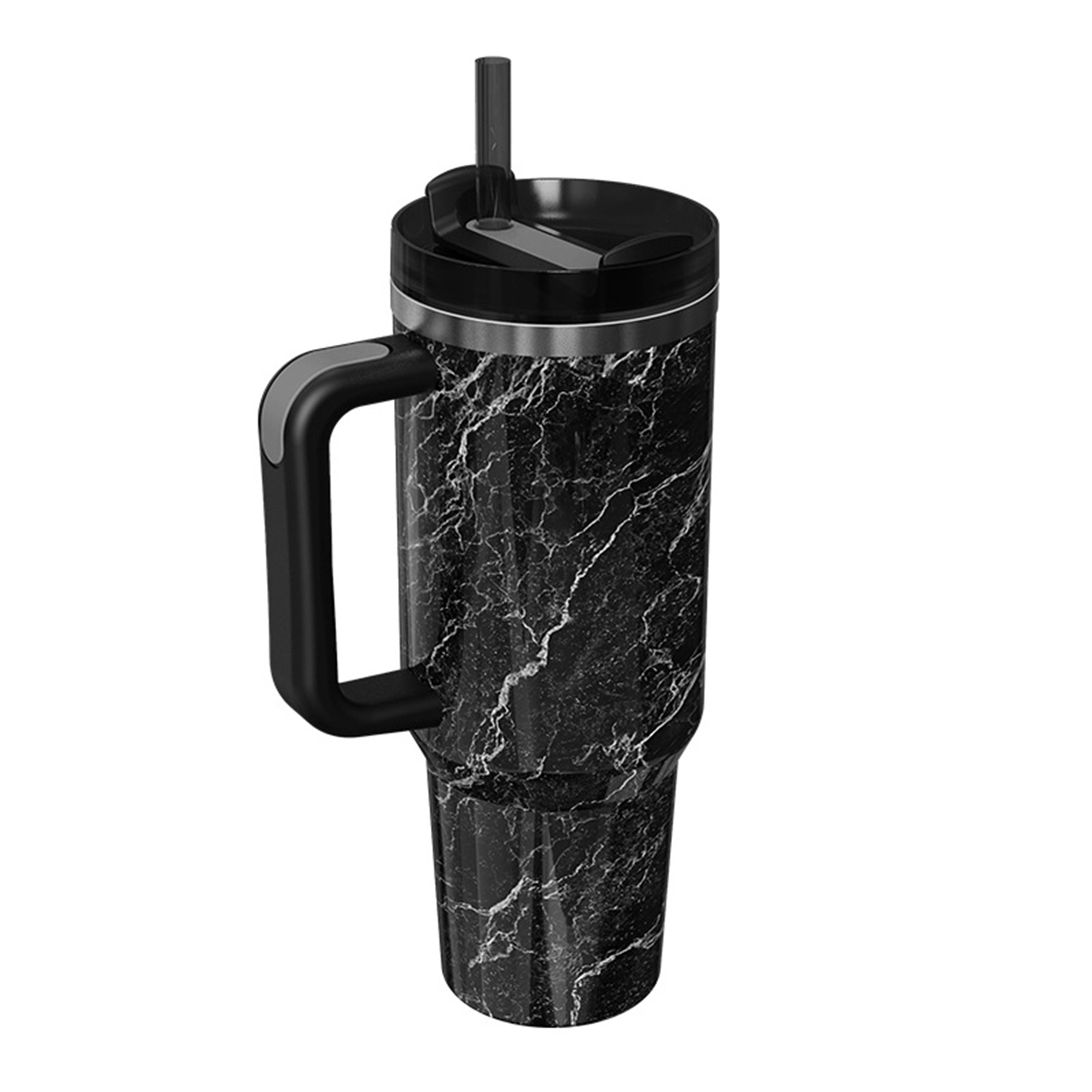 40 Oz. Stainless Steel Tumbler with Handle & Straw 5