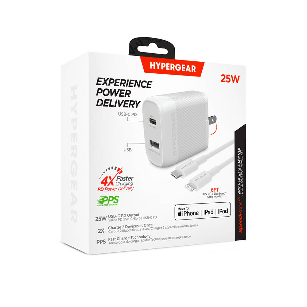 SpeedBoost 25W PD Lightning Wall Kit