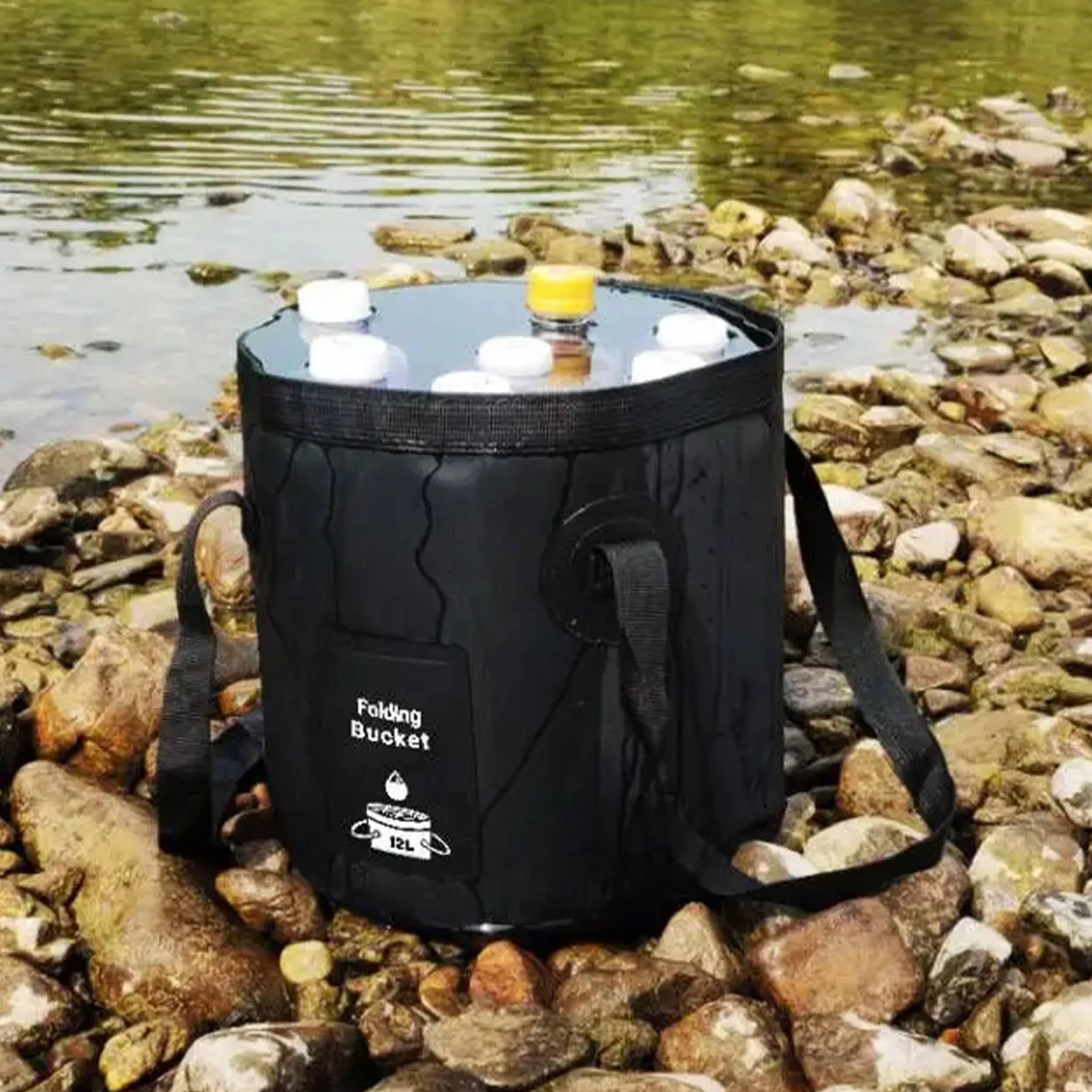 Multifunctional Collapsible Bucket Water Container 12L 4