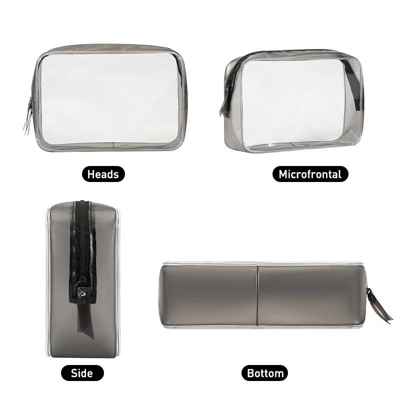 PVC Waterproof Transparent Portable Makeup Organizer Bag 3