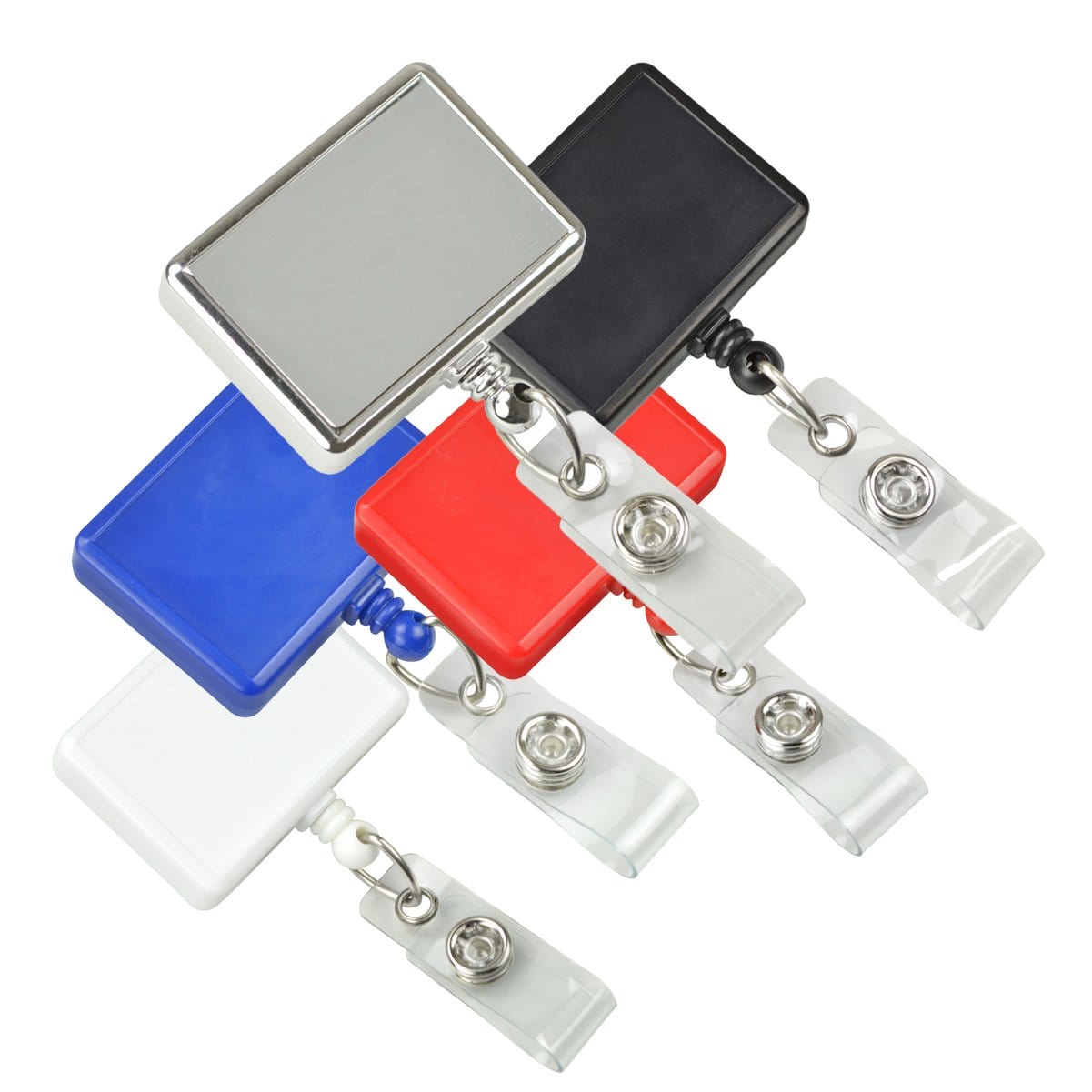 Retractable Badge Reel With Rotating Swivel/ Alligator Clip 4