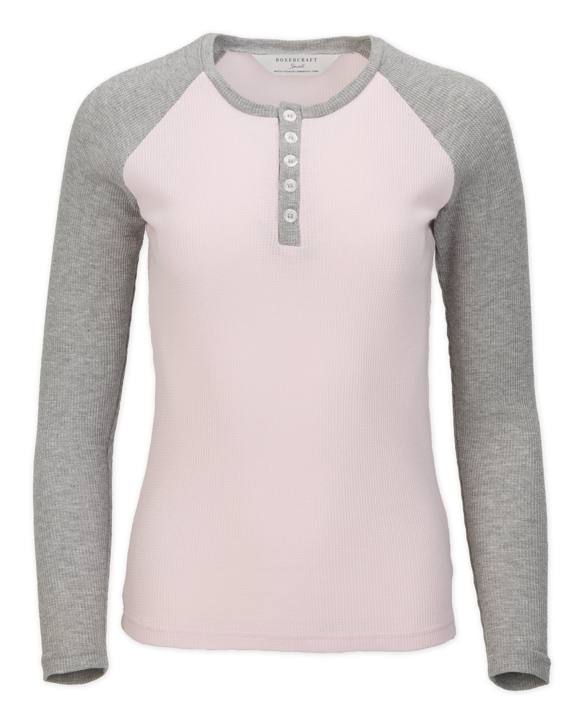 BOXERCRAFT WAFFLE KNIT HENLEY 7