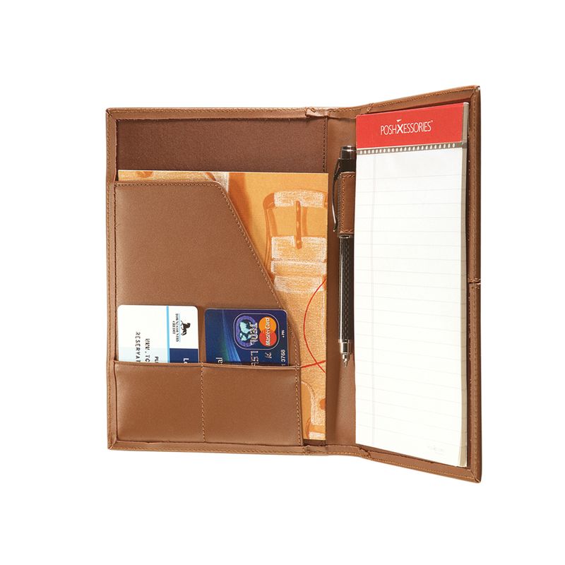 Concord English Tan Leather Junior Padfolio 1