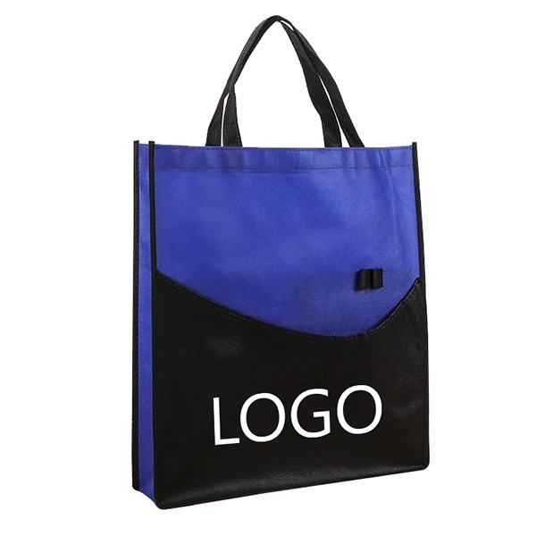 Promotional Non Woven Pocket Convention Tote Bag 2
