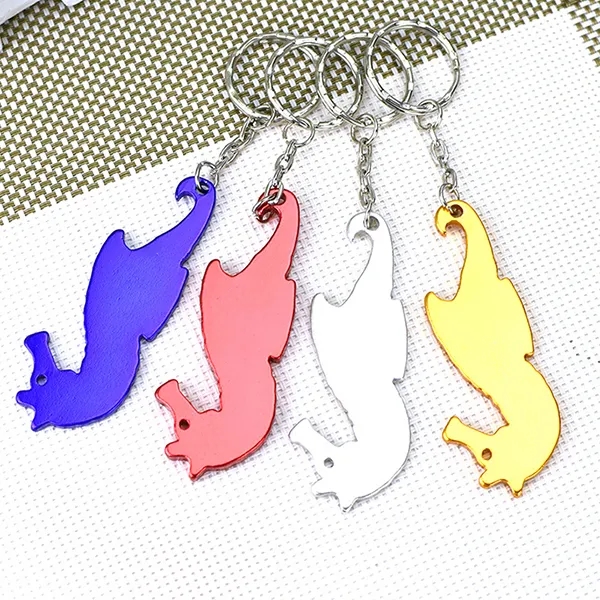 Seahorse Shape Bottle Opener Animal Keychains 4