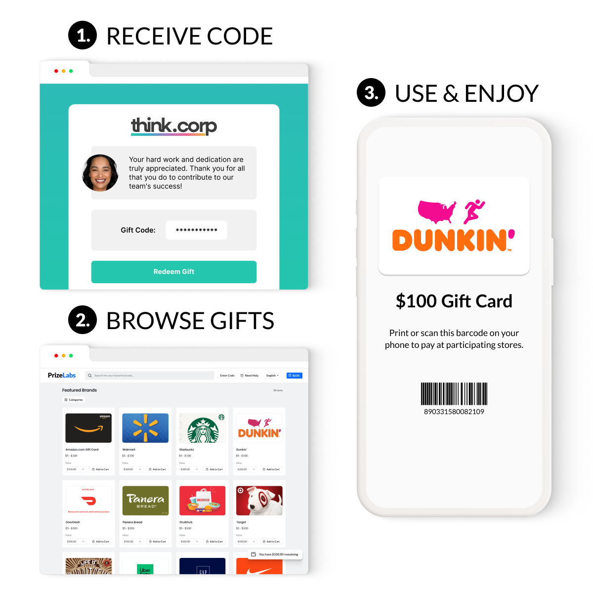 Dunkin' Gift Card 1