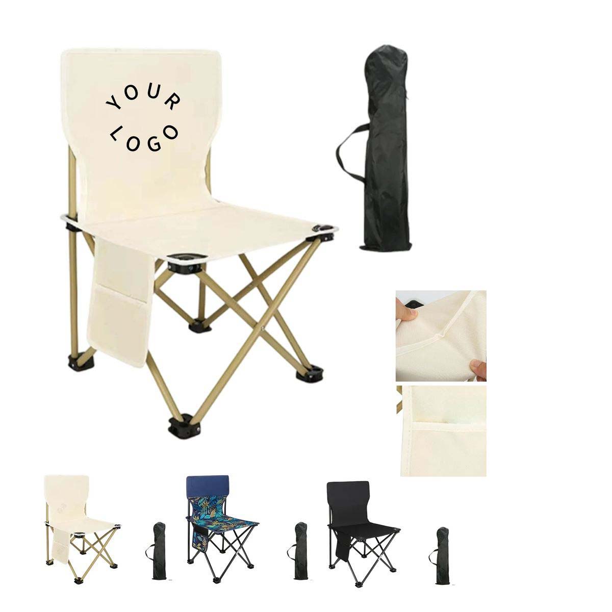Portable Beach Chair with Back Support 2