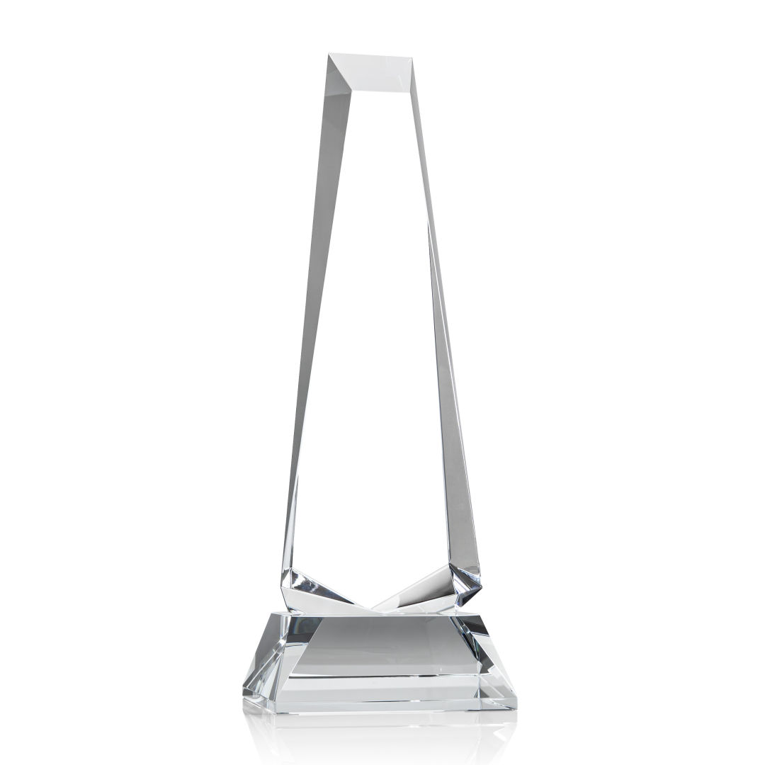 Rustern Obelisk VividPrint™ Award on Base - Clear 3