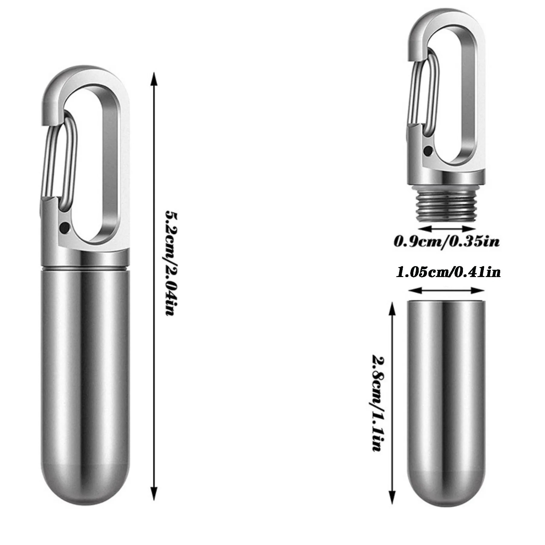 Travel Metal Pill Bottle 3