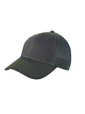 Stretch Mesh Contrast Stitch Cap
