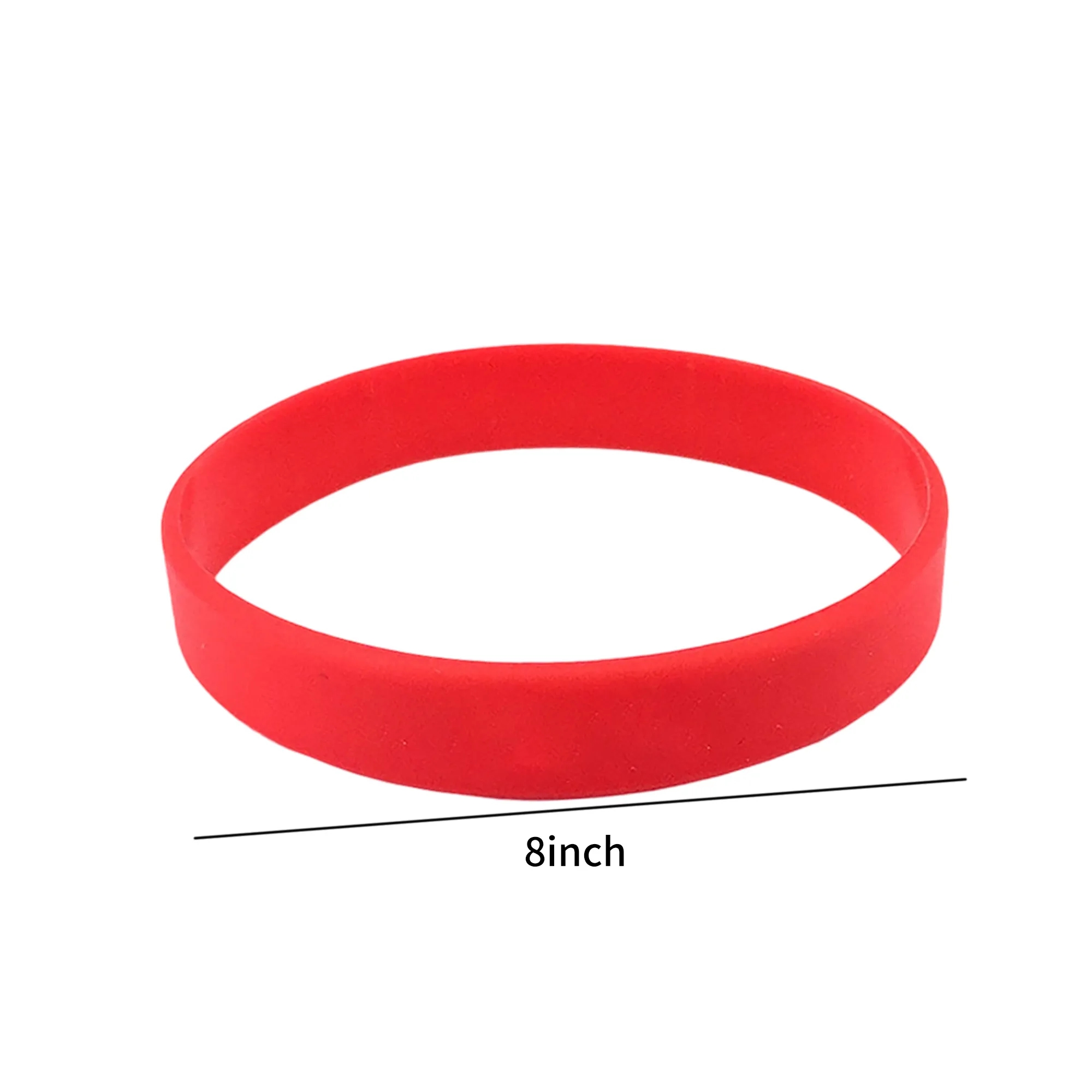 Silicone Event Wristband 8.27x0.47 Inch Soft Flexible 4