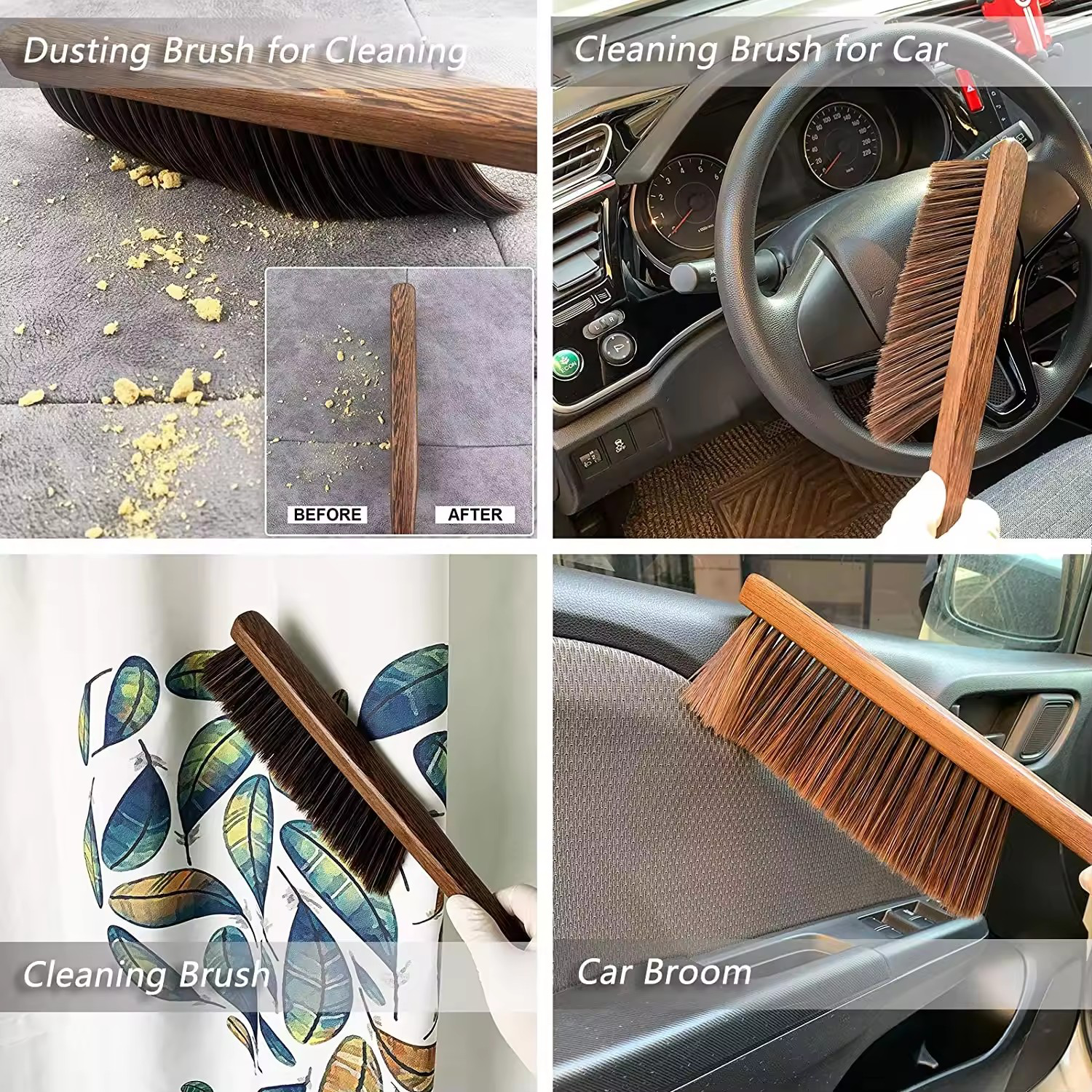 Wooden Handle Bed Brush 6
