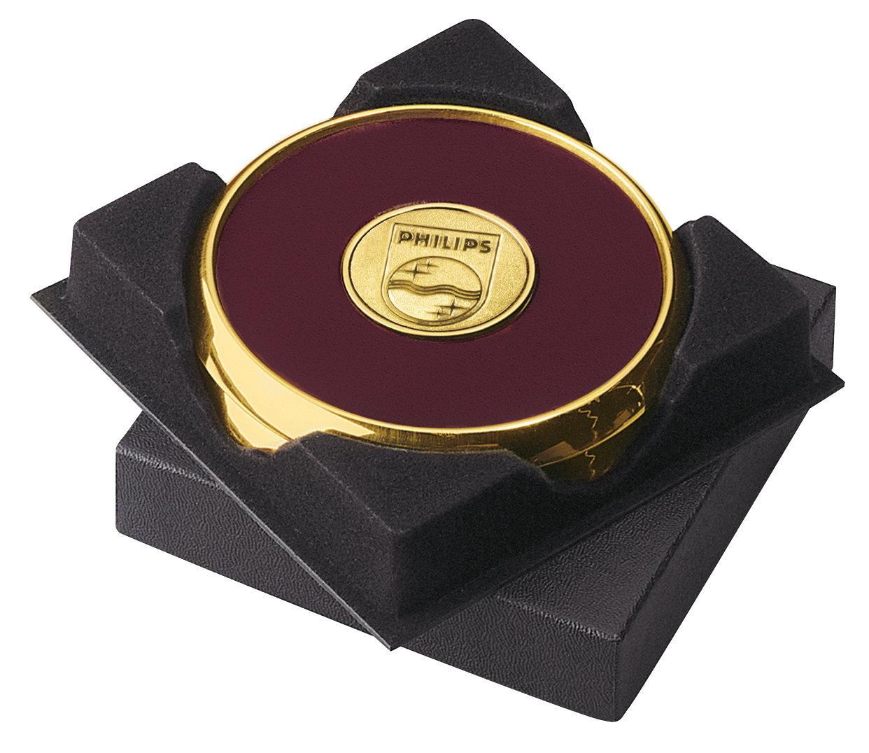JAFFA® Two Coasters in Deluxe Black Flocked Gift Box 2