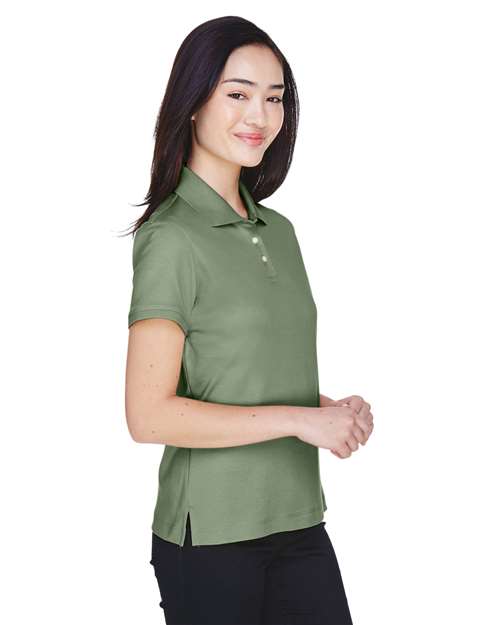 Women's Perfect Pima Interlock Polo - D140SW 5