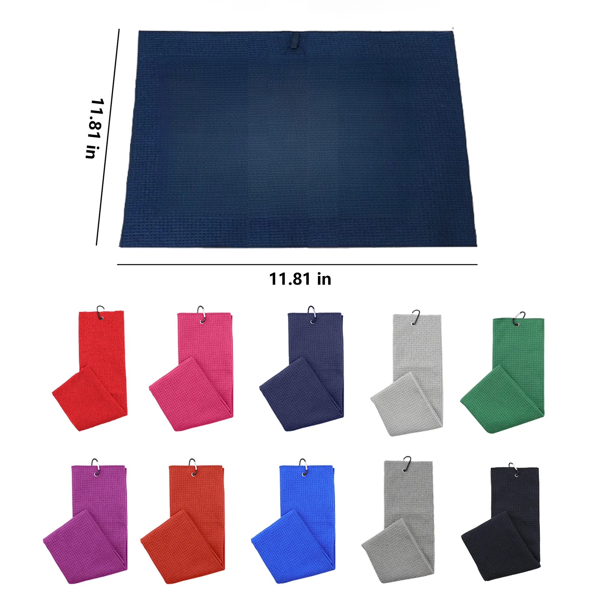 Tri Fold Waffle Golf Towel Free Shipping 5