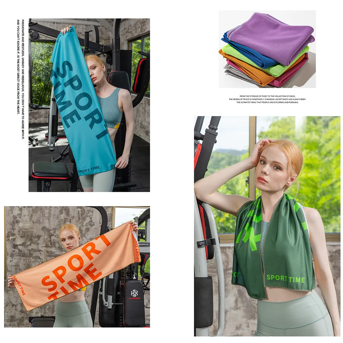 Multipurpose Alphabet Printing Dry Portable Cooling Towels 7