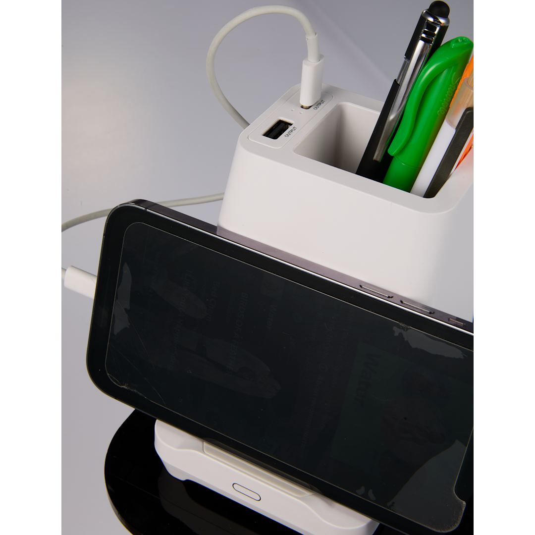 Desk Mate Organizer with Bluetooth Speaker and Hub 43