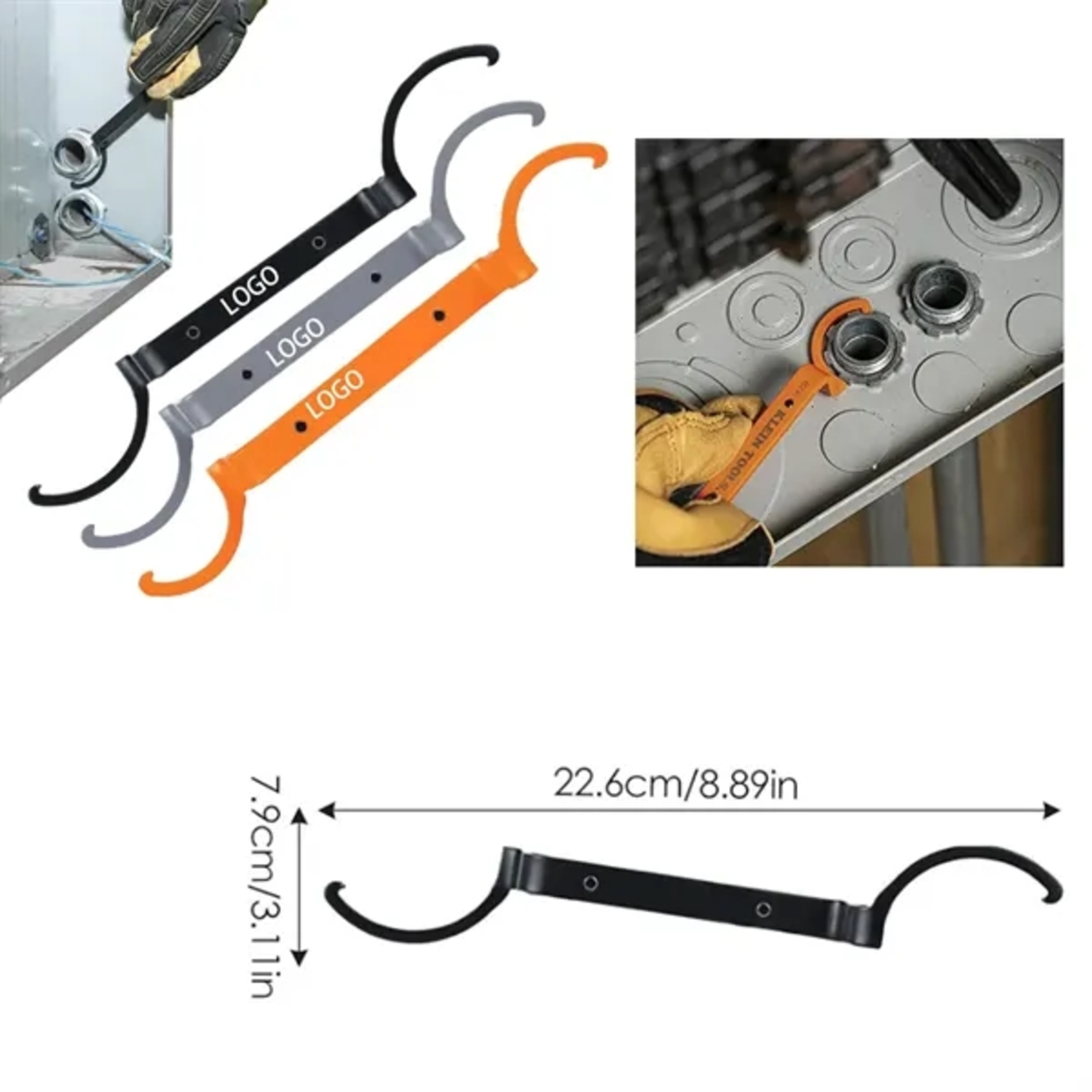 Catheter locking wrench
 2