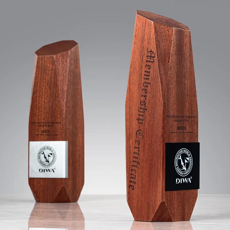Irregular Shaped Solid Wood Trophy 6